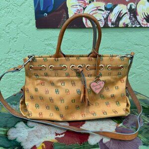 Vintage Dooney Bourke Rainbow Handbag with Removable Shoulder Strap Purse Y2K